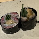 すしやのたい悟 - イワシの磯辺巻き