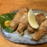 まねき屋 - 鶏皮餃子　これは絶対食べようと思ってた　美味い