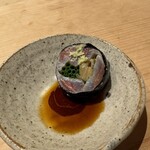 すしやのたい悟 - イワシの磯辺巻き　取り分け