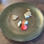 アルベルゴ アスペラ - 前菜　鴨のコンフィ　ウサギのパテ　モッツァレラチーズ