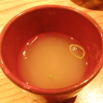 宇奈根 山中 - 蕎麦湯；アップ