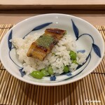 御料理 寺沢 - 鰻の新子の地焼をオン･ザ･ライス