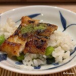 御料理 寺沢 - 鰻の新子の地焼をオン･ザ･ライス