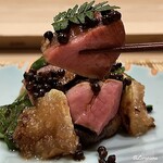 御料理 寺沢 - 岩中豚のヒレ肉の炭火焼