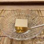 御料理 寺沢 - ブルーチーズのブランマンジェ