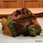 御料理 寺沢 - いわて牛のシャトーブリアンの炭火焼