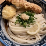 梅田 釜たけうどん - ちく玉天ぶっかけ大