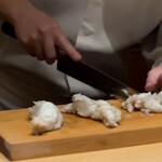 くるますし - 伊勢海老の切付け