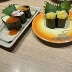 回転寿司 鮮 - 北海3点　イカ数の子