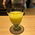 鮨 三心 - とうもろこし(ゴールドラッシュ)の摺流し冷製スープ