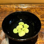 鮨 三心 - だだちゃ豆のお浸し