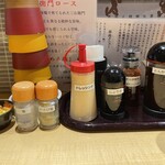とんかつ よしだ - 卓上調味料