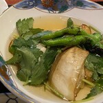 山海酒房 あかね屋 - 白茄子の揚げ出し