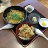 伊都菜彩 まるいとうどん - かきあげ丼＆うどん定食 600円