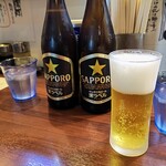 麺の風 祥気 - 先ずはビール￥600