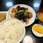 華宝 - 茄子味噌定食　¥800-（税込）