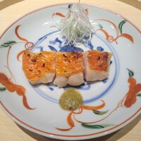 温石 - 金目鯛の鱗焼き　実山椒醤油