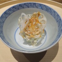 温石 - 新蓮根のずんだ和え