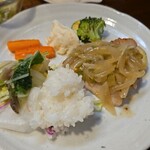 キッチン ブルー グローブ - みたびワンプレート