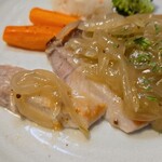 キッチン ブルー グローブ - 次はタップリソースを乗せて