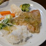 キッチン ブルー グローブ - 再びワンプレート