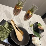 めしや因すけ - 海鮮宝石グラス 手巻き寿司