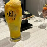 めしや因すけ - 「ノンアル）まるごと自家製サワー（マンゴー）」729円