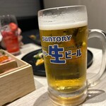 めしや因すけ - 「生ビール（サントリー）」（2024.8/21）699円