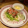 DININGMOON No.385 - ホワイトマサにタコスミート・チーズのトッピング