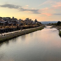 京の鴨料理 北斎 - 夕方の鴨川