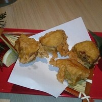 美食 個室・炭火焼・ワイン 縁 新宿店 - 安納芋のほくほく天ぷら