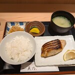 はかた天乃 KITTE 博多店 - 銀ダラ味噌定食1100円