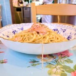 ルイジアナママ - スモークサーモンとエビのクリームソースの大盛り(1.5倍)