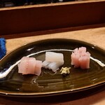 花いち - お造り　太刀魚、イカ、キス