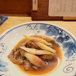 花いち - 牛肉と茗荷の鋤焼き