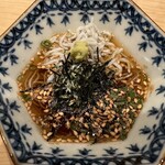 鮨 龍次郎 - 本日1番の驚き　葛そー麺　コリコリ食感で凄い旨味でした