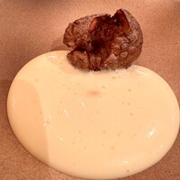 ボニュ - をチーズソースと