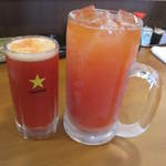 大旦那 - レッドアイ￥３８０　メガジョッキ￥６８０