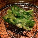 本町製麺所 天 - シャキシャキの春菊