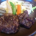 焼肉 腰塚 - お肉屋さんのハンバーグ