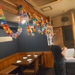 割烹 中むら - 店のスタッフが店内の飾りつけをして下さった