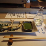 英ちゃん冨久鮓 - 鮎 塩焼き ＆ 惣花