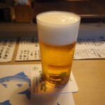 英ちゃん冨久鮓 - 生ビール