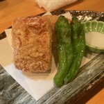 季節料理 よし野 - 海老しんじょう蓮根挟み揚げ
