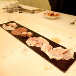 レストラン ラ フィネス - ハム・パテの盛り合わせ