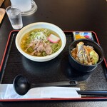 レストラン 川かぜ - ★真麻うどん天どんセット（冷・800円税込）★