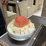 月島もんじゃ くうや 東京駅 - 明太子もちチーズもんじゃ