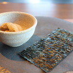 鉄板焼 瑞 - 土鍋ご飯。雲丹と海苔