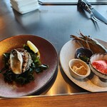 鉄板焼 瑞 - 鮑 とオマール海老