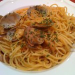 ランチA(魚介類のトマトスパゲティー)